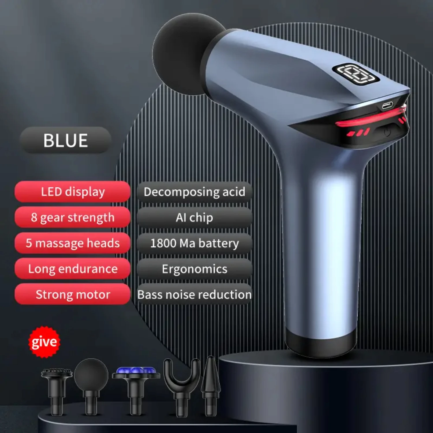 High-quality Portable Deep Tissue Electric Vibrating Body Massager for Outdoor Fitness - Muscle Relaxing Fascia Gun for Improved
High-quality Portable Deep Tissue Electric Vibrating Body Massager for Outdoor Fitness - Muscle Relaxing Fascia Gun for Improved