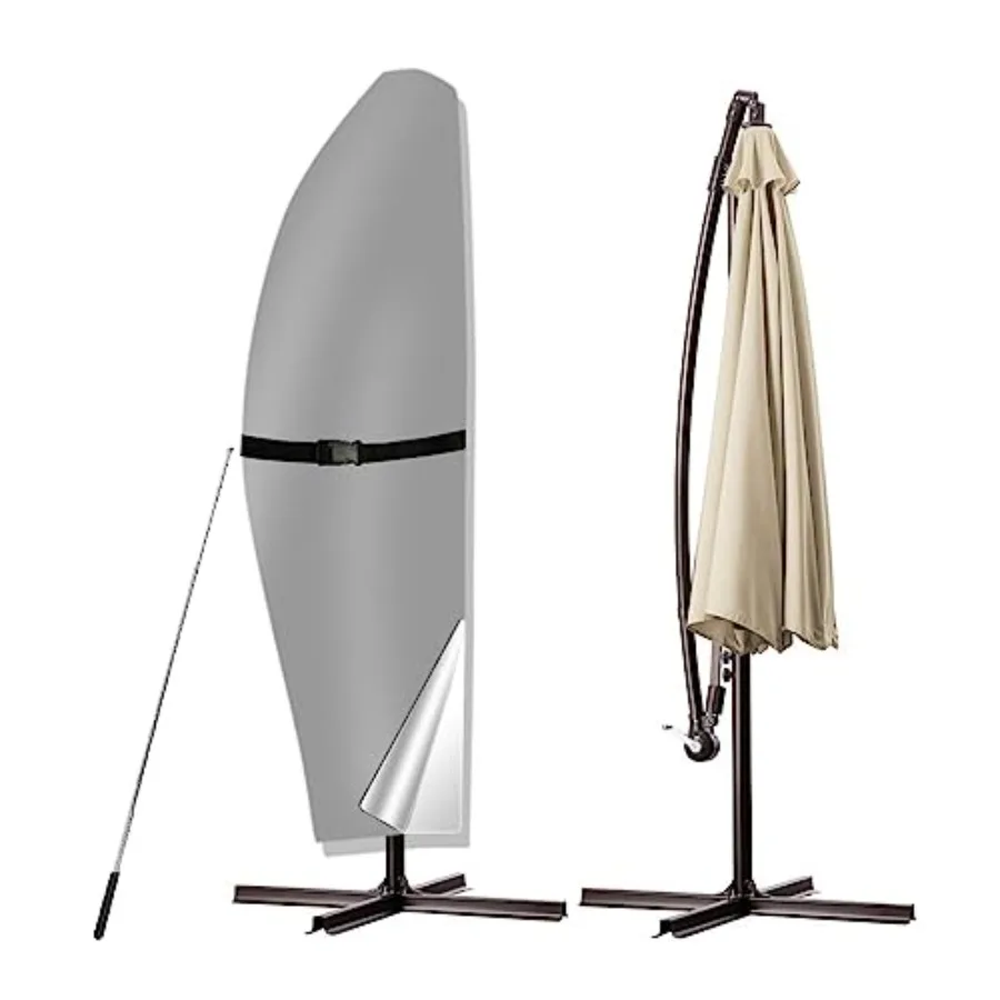 Umbrella Cover, 420D Waterproof Outdoor Patio Umbrella Cover for 7.5ft to 11.5ft Cantilever Offset Umbrella, Beige
Umbrella Cover, 420D Waterproof Outdoor Patio Umbrella Cover for 7.5ft to 11.5ft Cantilever Offset Umbrella, Beige