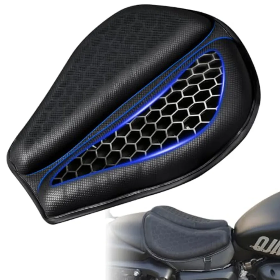 Motorcycle Gel Seat Cushion - Foldable Soft Prure Relief Pad with Petal Ergonomic Design and 3D Honeycomb Breathable Structure,
Motorcycle Gel Seat Cushion - Foldable Soft Prure Relief Pad with Petal Ergonomic Design and 3D Honeycomb Breathable Structure,