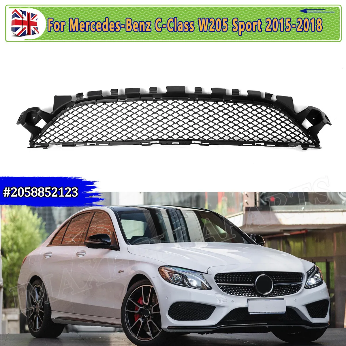 FOR MERCEDES C CLASS Front Black Grill for AMG W205 C180 C200 C250 C350 e 2015 2016 2017 2018 FRONT BUMPER LOWER CENTRE GRILL
FOR MERCEDES C CLASS Front Black Grill for AMG W205 C180 C200 C250 C350 e 2015 2016 2017 2018 FRONT BUMPER LOWER CENTRE GRILL