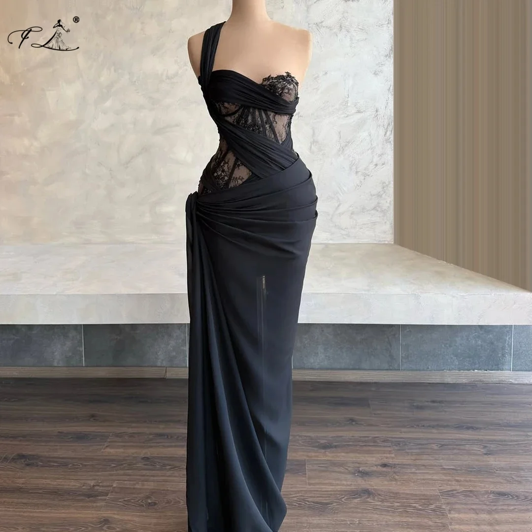 Black Lace Dress Sexy Mermaid Dress Light Evening Dress Single Strap Maxi Dress Party and Holiday Dress Customizable
Black Lace Dress Sexy Mermaid Dress Light Evening Dress Single Strap Maxi Dress Party and Holiday Dress Customizable