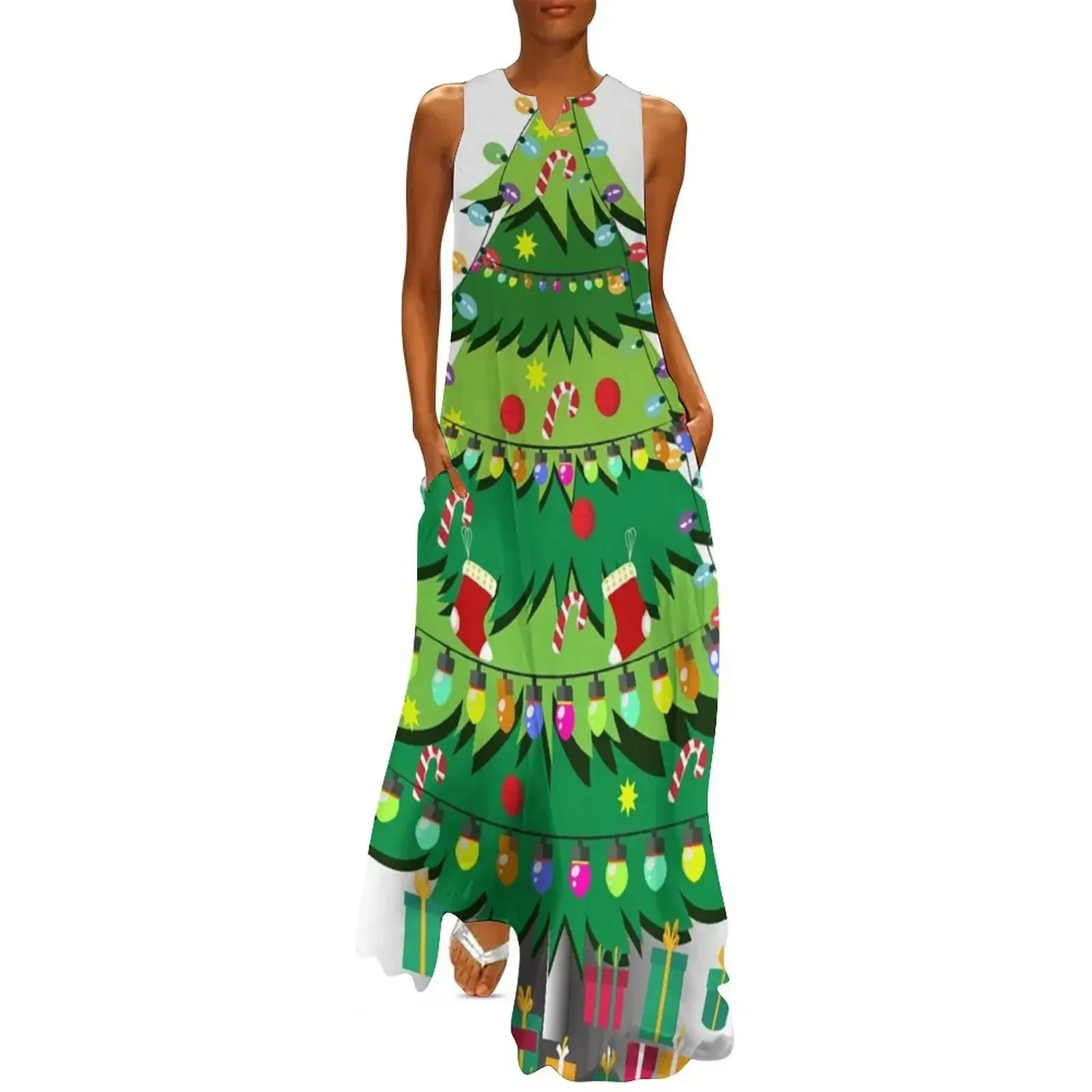 Colourful Christmas tree Long Dress dress for woman Women long dress women's summer 2025 luxury woman party
Colourful Christmas tree Long Dress dress for woman Women long dress women's summer 2025 luxury woman party