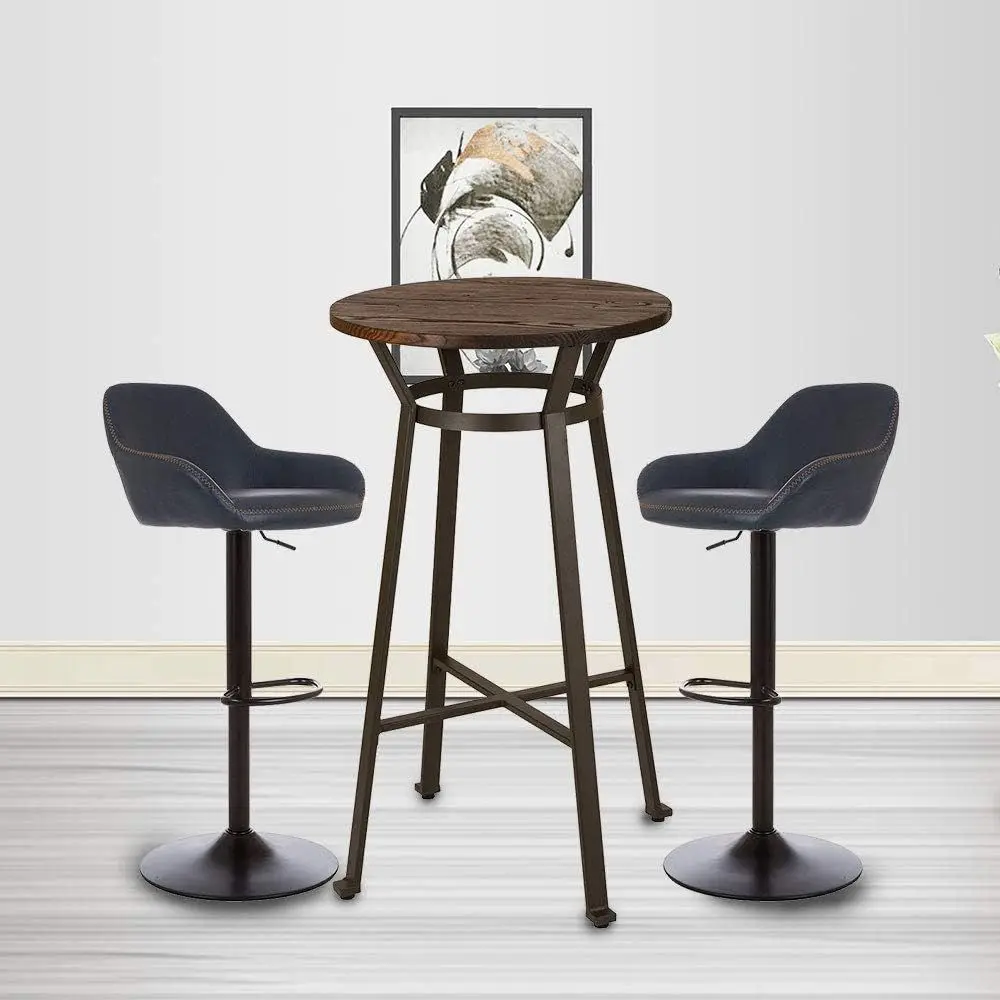 Adjustable Swivel PU Leather Bar Stools Set of 2, Round Bar Height Tables for Rustic Dining, Kitchen Island, Bistro, Office, Liv
Adjustable Swivel PU Leather Bar Stools Set of 2, Round Bar Height Tables for Rustic Dining, Kitchen Island, Bistro, Office, Liv