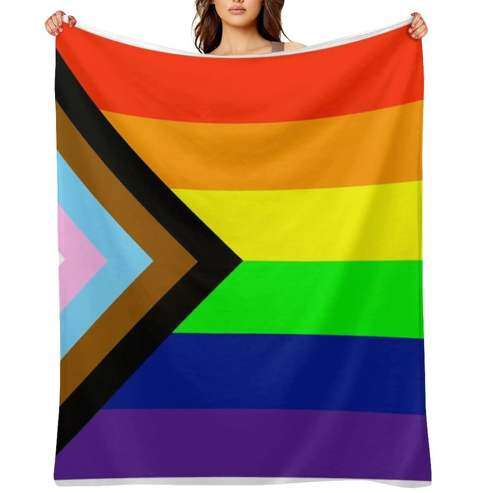 inclusive progress pride flag! Throw Blanket blankets ands Flannel Fabric Cute Plaid Vintage Blankets
inclusive progress pride flag! Throw Blanket blankets ands Flannel Fabric Cute Plaid Vintage Blankets