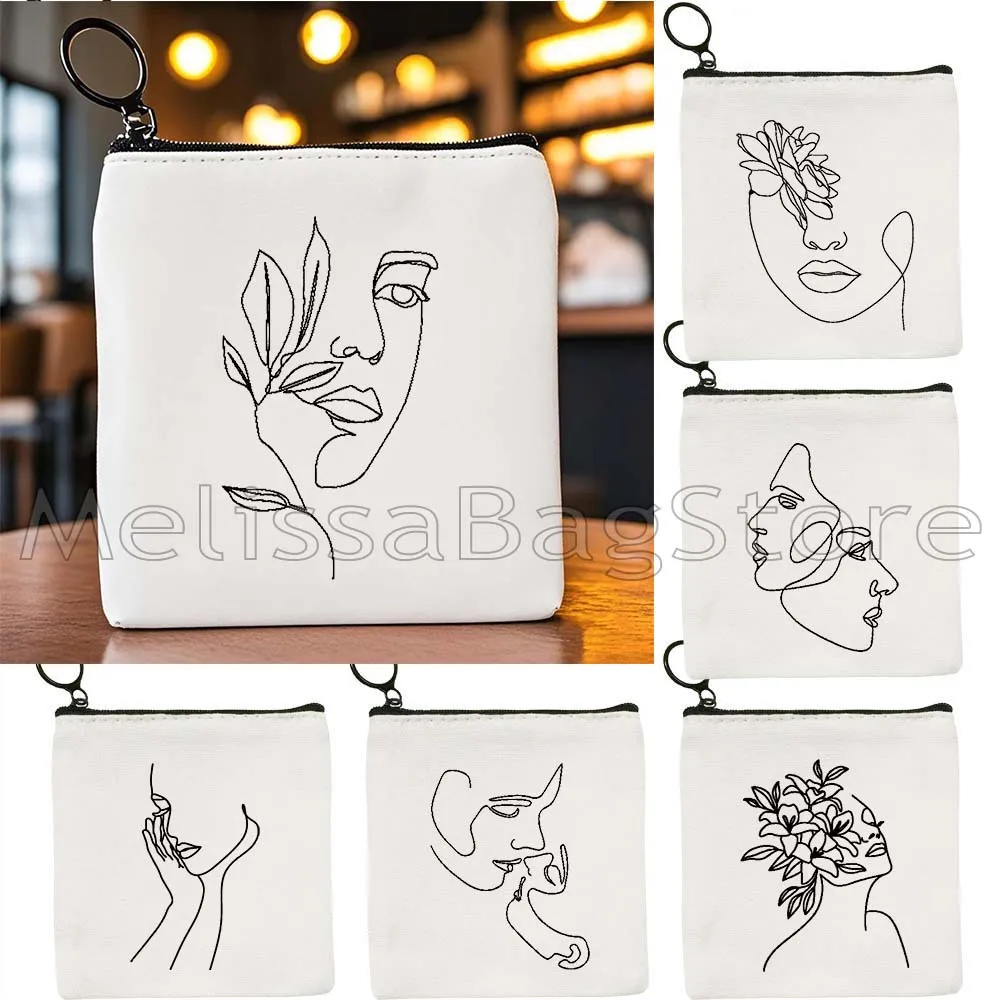 Abstract One Line Art Poster Floral Girl Woman One Line Face Rose Head Drawings Cute Canvas Key Coin Purse Cute Bag Wallet Pouch
Abstract One Line Art Poster Floral Girl Woman One Line Face Rose Head Drawings Cute Canvas Key Coin Purse Cute Bag Wallet Pouch