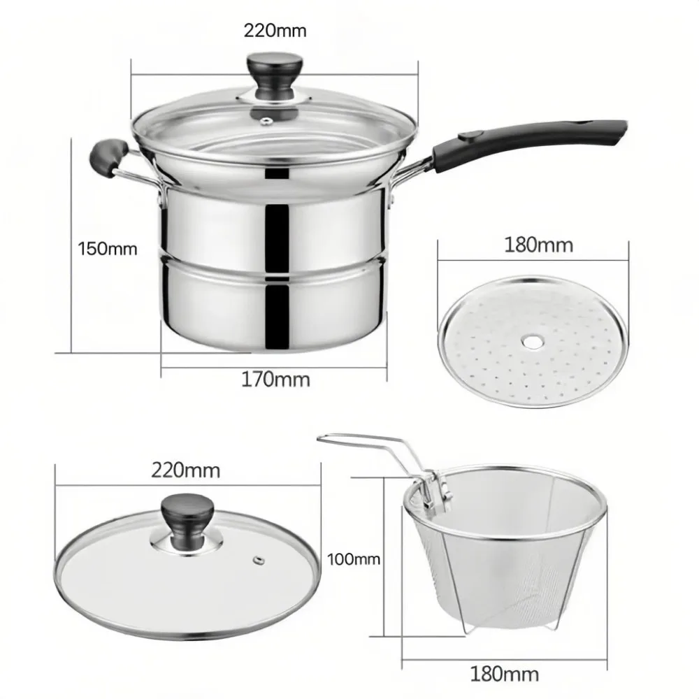 4pcs Stainless Steel Fryer Pot Mesh Strainer Oil Drainage Deep Frying Pot Filter Basket Net Food Colander Deep Frying
4pcs Stainless Steel Fryer Pot Mesh Strainer Oil Drainage Deep Frying Pot Filter Basket Net Food Colander Deep Frying