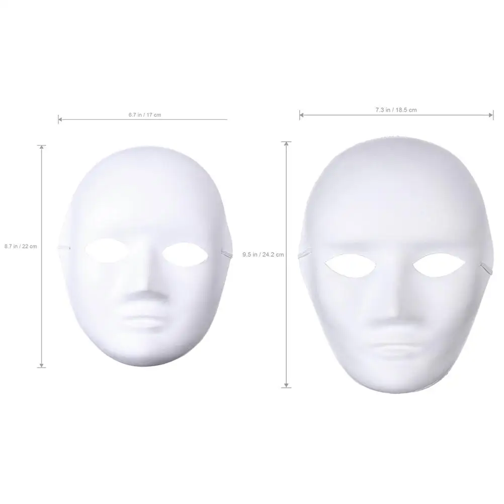 24 Pcs Hand Painted Mask Blank Halloween Masks Mulitpack Face Adult White Male Full Diy for Adults Facial Decorate Masquerade
24 Pcs Hand Painted Mask Blank Halloween Masks Mulitpack Face Adult White Male Full Diy for Adults Facial Decorate Masquerade