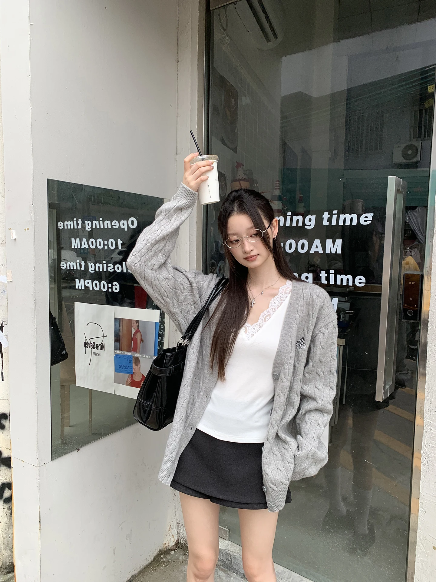 ay Свободный вязаный открытый кардиган, женский корейский топ ранней осени, Aosphere Sensation, широкий свитер с V-образным вырезом J...
ay Свободный вязаный открытый кардиган, женский корейский топ ранней осени, Aosphere Sensation, широкий свитер с V-образным вырезом J...