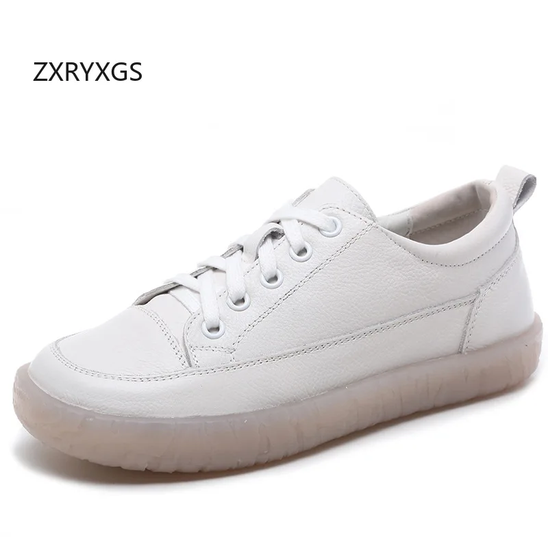 ZXRYXGS Premium Cowhide Lace-up White Black Sneakers Flat Single Shoes Woman New 2025 Plus Velvet Winter Sneakers Trendy Shoes
ZXRYXGS Premium Cowhide Lace-up White Black Sneakers Flat Single Shoes Woman New 2025 Plus Velvet Winter Sneakers Trendy Shoes
