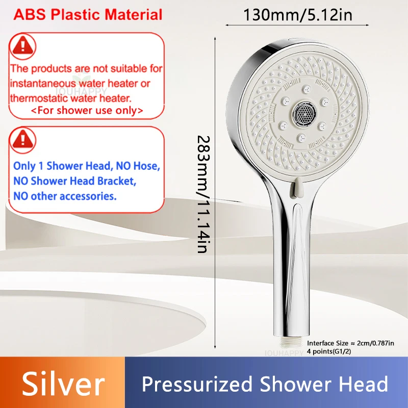 Душевая насадка с большими панелями 13 см, 6 режимов струи, регулируемая насадка для душа высокого давления с большими насадками для выхода воды, аксессуары для ванной комнаты
Душевая насадка с большими панелями 13 см, 6 режимов струи, регулируемая насадка для душа высокого давления с большими насадками для выхода воды, аксессуары для ванной комнаты