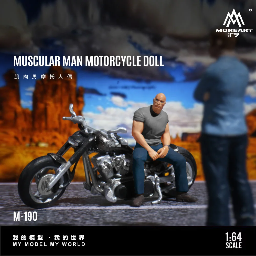 MoreArt 1:64 Muscle Man Motorcycle Figure Resin Model, Miniature Scene Decoration Gift&Display
MoreArt 1:64 Muscle Man Motorcycle Figure Resin Model, Miniature Scene Decoration Gift&Display