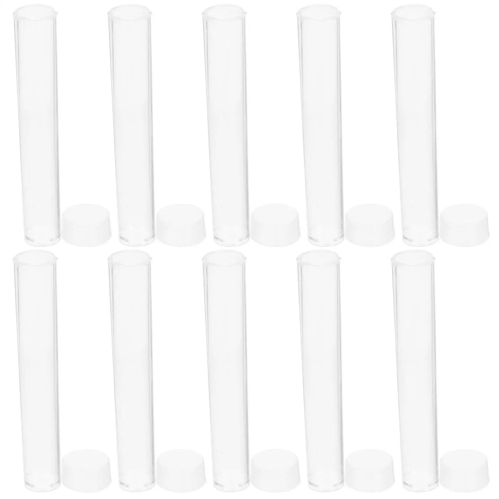 25 Pcs Plastic Test Tubes Clear Transparent Lids 12x75mm Storage Sealed Bottle Lab Home Teaching Equipment Safe Sturdy
25 Pcs Plastic Test Tubes Clear Transparent Lids 12x75mm Storage Sealed Bottle Lab Home Teaching Equipment Safe Sturdy