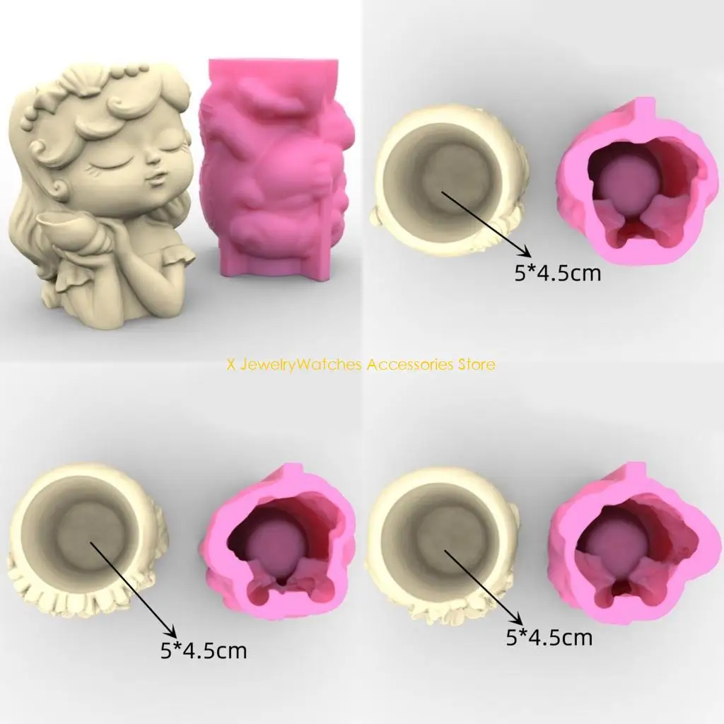 31KD 4pc Flower Pot Silicone Mold Girl Pen Holder Storage Box Container Mold Planter Resin Mold DIY Craft
31KD 4pc Flower Pot Silicone Mold Girl Pen Holder Storage Box Container Mold Planter Resin Mold DIY Craft
