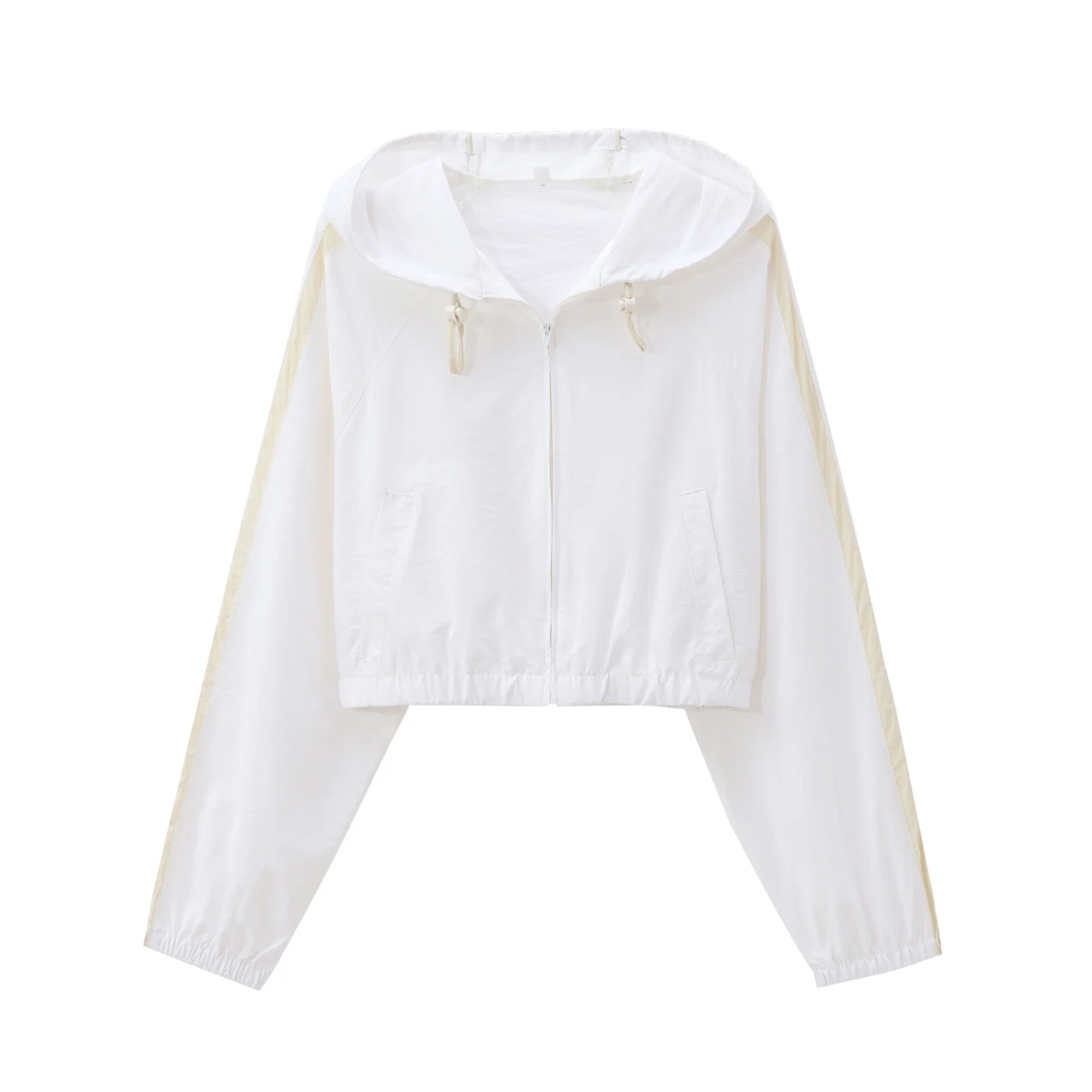 Women's 2024 new fashion with drawstring casual short hooded jacket Coat retro long sleeved zipper women's jacket chic top
Women's 2024 new fashion with drawstring casual short hooded jacket Coat retro long sleeved zipper women's jacket chic top