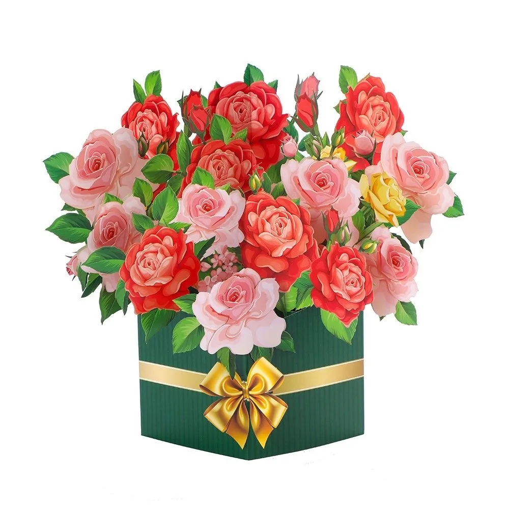 New 3D Pop-up Style 3D Greeting Card Creative Romantic 3D Floral Card Handmade Paper Pop Up Card Valentine's Day
New 3D Pop-up Style 3D Greeting Card Creative Romantic 3D Floral Card Handmade Paper Pop Up Card Valentine's Day