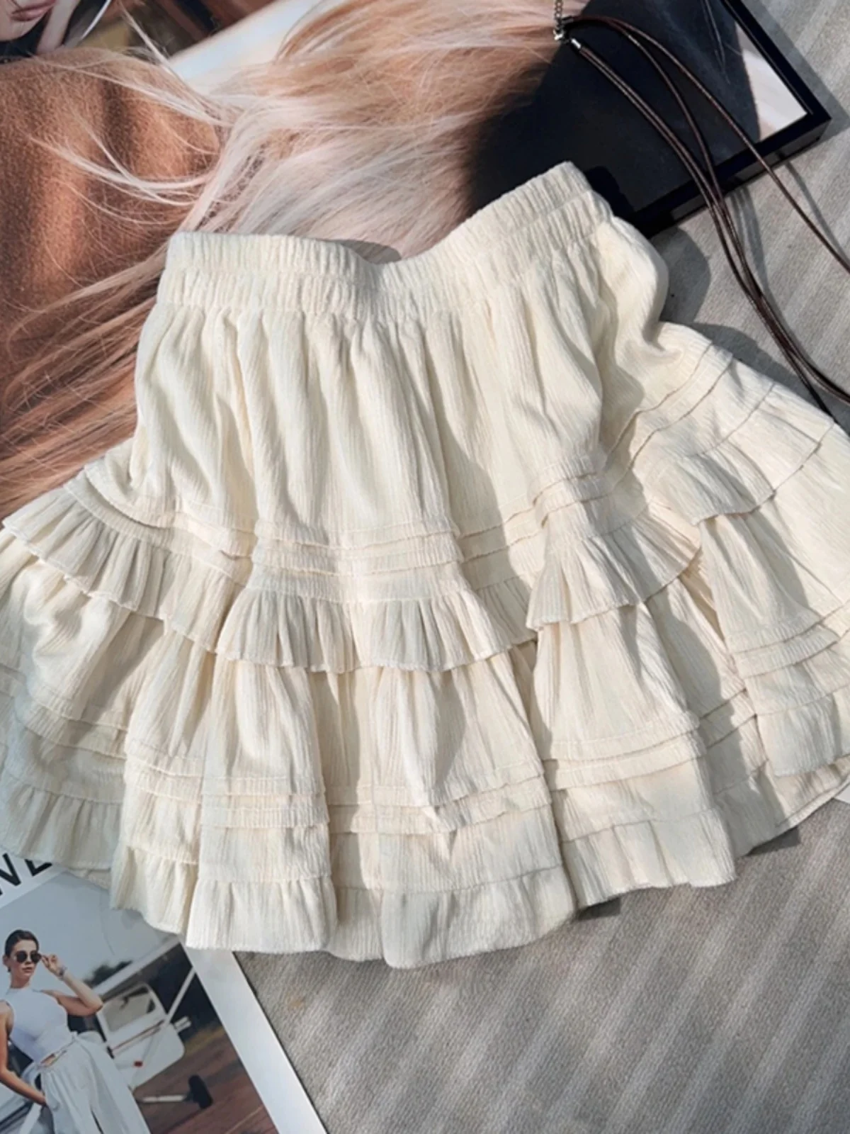 Slimming Short A-Line Skirt with Lace Trim High Waist Korean Style Versatile Half-length Cake Skirt for Women Autumn New Arrival
Slimming Short A-Line Skirt with Lace Trim High Waist Korean Style Versatile Half-length Cake Skirt for Women Autumn New Arrival