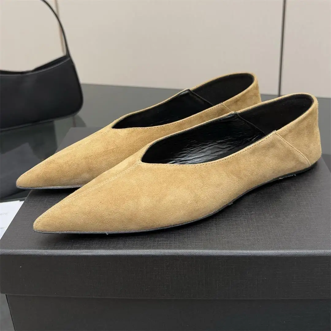 Women Pointed Flat Shoes Casual Shallow Mouth Women Shoes Outdoor Suede Casual Comfortable Fashionable Single Shoe
Women Pointed Flat Shoes Casual Shallow Mouth Women Shoes Outdoor Suede Casual Comfortable Fashionable Single Shoe