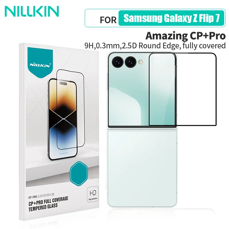 NILLKIN For Samsung Galaxy Z Flip 7 5G Tempered Glass Front Film CP+PRO HD Clear Screen Protector Glass for Samsung Z Flip 7
NILLKIN For Samsung Galaxy Z Flip 7 5G Tempered Glass Front Film CP+PRO HD Clear Screen Protector Glass for Samsung Z Flip 7