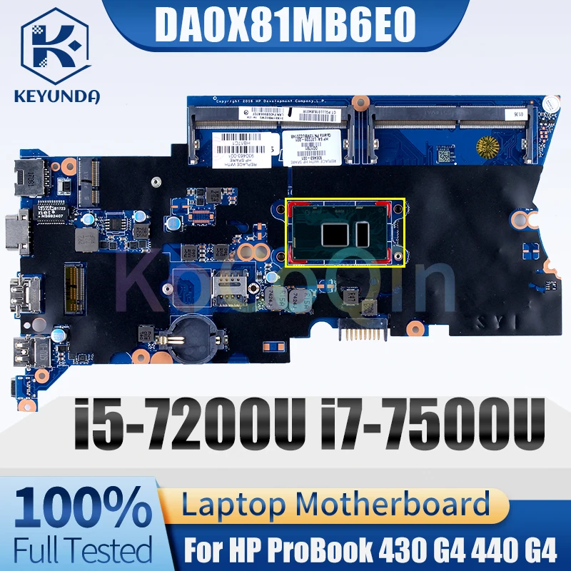 For HP ProBook 430 G4 440 G4 Notebook Mainboard DA0X81MB6E0 i5 i7 7th Gen 913100-601 L07237-601 905797-601 Laptop Motherboard
For HP ProBook 430 G4 440 G4 Notebook Mainboard DA0X81MB6E0 i5 i7 7th Gen 913100-601 L07237-601 905797-601 Laptop Motherboard