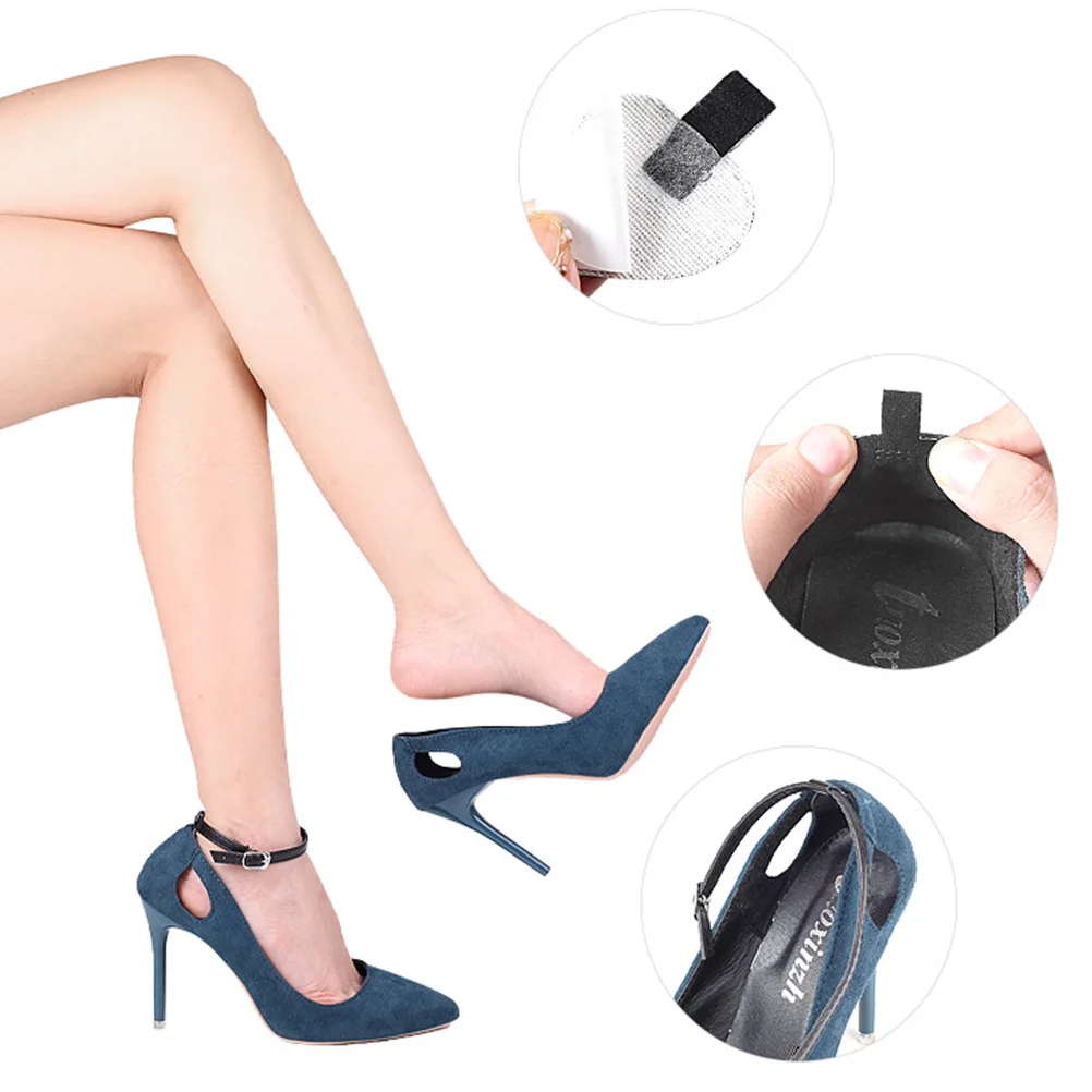 2 set Anti-Drop Heel Liner For High Heels Black Detachable Shoe Strap Non-Slip Heel Cushion Replacement Pads Shoe Accessories
2 set Anti-Drop Heel Liner For High Heels Black Detachable Shoe Strap Non-Slip Heel Cushion Replacement Pads Shoe Accessories