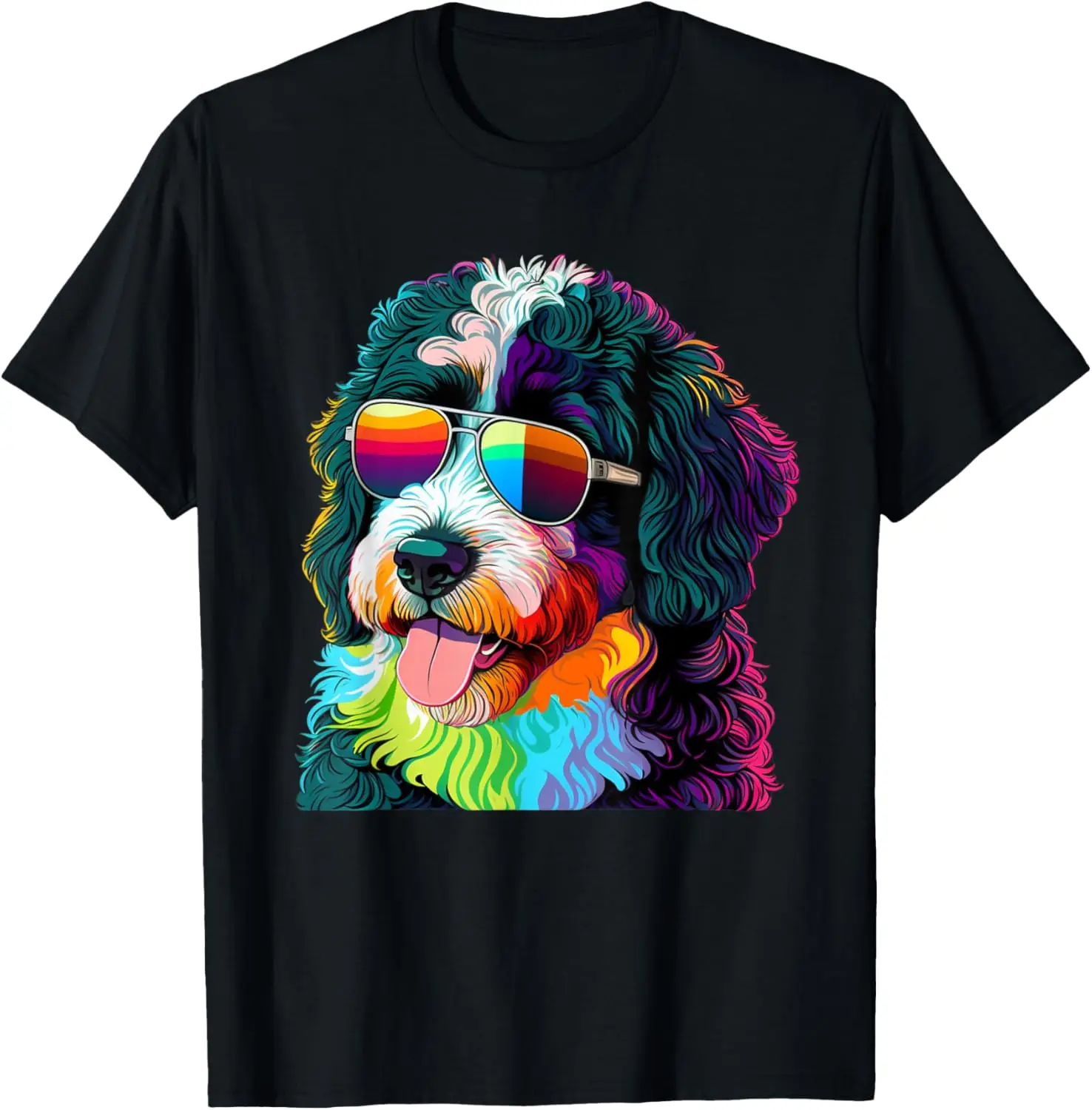 Fashion style - Cute Bernedoodle With Sunglasses Colorful Graphic Dog Lover T-Shirt
Fashion style - Cute Bernedoodle With Sunglasses Colorful Graphic Dog Lover T-Shirt