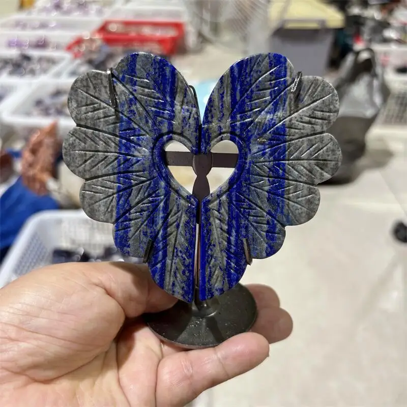 Natural Lapis Lazuli Wing Carving Decor Carving Polished Quartz Healing Stones Gemstones For Home DIY Decoration 1PCS
Natural Lapis Lazuli Wing Carving Decor Carving Polished Quartz Healing Stones Gemstones For Home DIY Decoration 1PCS