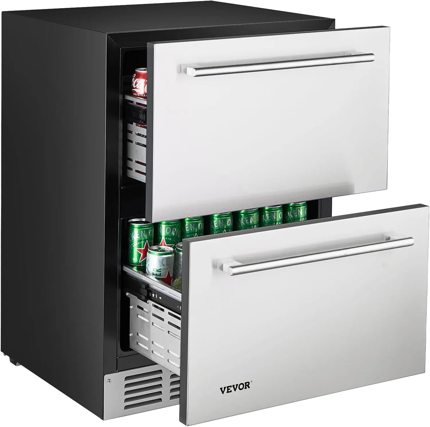 Under Counter Drawer Refrigerator 24 In Stainless Steel Fridge with Temperature Control Dual Drawer Refrigerator with Powerful
Under Counter Drawer Refrigerator 24 In Stainless Steel Fridge with Temperature Control Dual Drawer Refrigerator with Powerful