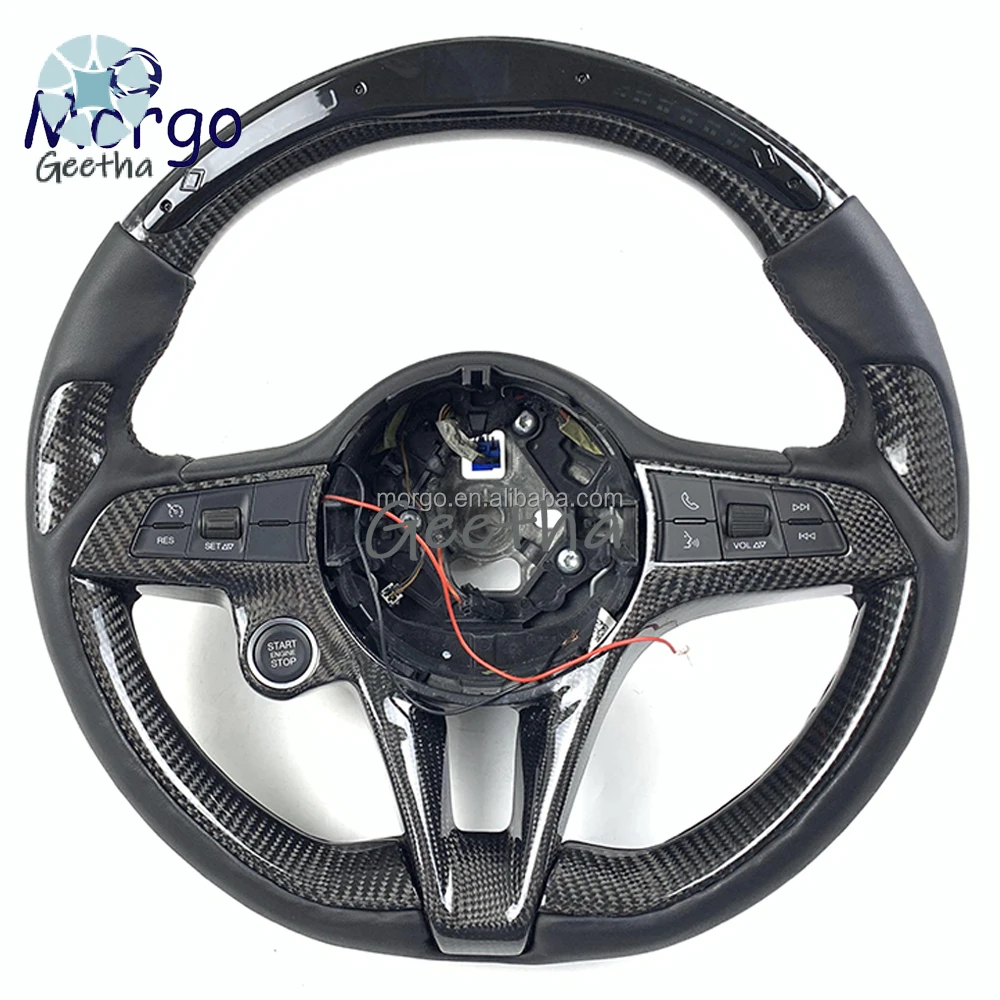 LED Carbon Fiber Steering Wheel for Alfa Romeo 2014-2019 Giulia Stelvio Car Internal Accessories Can Customized Body kit bumper
LED Carbon Fiber Steering Wheel for Alfa Romeo 2014-2019 Giulia Stelvio Car Internal Accessories Can Customized Body kit bumper