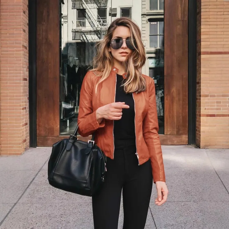 Faux Purple Leather Jacket Women 2025 Autumn Spring Women's Moto Biker Zipper Jackets Red Black Coat Top кожаная куртка женская
Faux Purple Leather Jacket Women 2025 Autumn Spring Women's Moto Biker Zipper Jackets Red Black Coat Top кожаная куртка женская