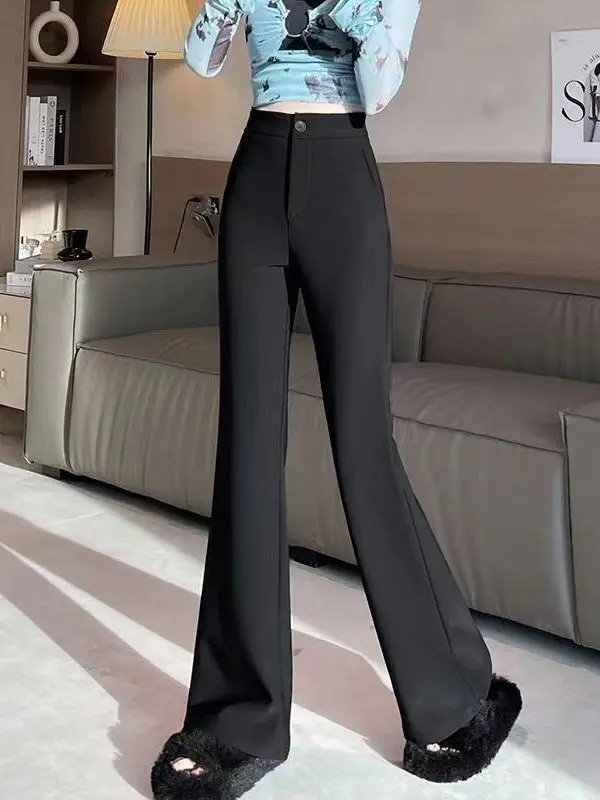 Black Wide Leg Pants Women's Spring 2025 New Elastic Drapey Suit plus Size Floor Length High Waist Slimming Casual Trousers
Black Wide Leg Pants Women's Spring 2025 New Elastic Drapey Suit plus Size Floor Length High Waist Slimming Casual Trousers