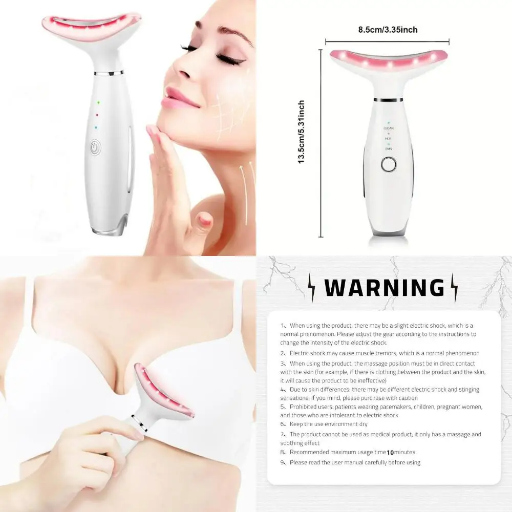 Luxurious Ultimate Beauty Neck Massager with Triple Color Light - Perfect for Relaxation and Rejuvenation - 3 Adjustable Modes -
Luxurious Ultimate Beauty Neck Massager with Triple Color Light - Perfect for Relaxation and Rejuvenation - 3 Adjustable Modes -