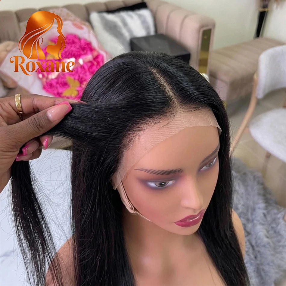 Roxane 40 Inch 200Density Frontal Wig Brazilian Human Hair Wig 13x4 Bone Straight HD Transparent Lace Front Wigs For Black Women
Roxane 40 Inch 200Density Frontal Wig Brazilian Human Hair Wig 13x4 Bone Straight HD Transparent Lace Front Wigs For Black Women