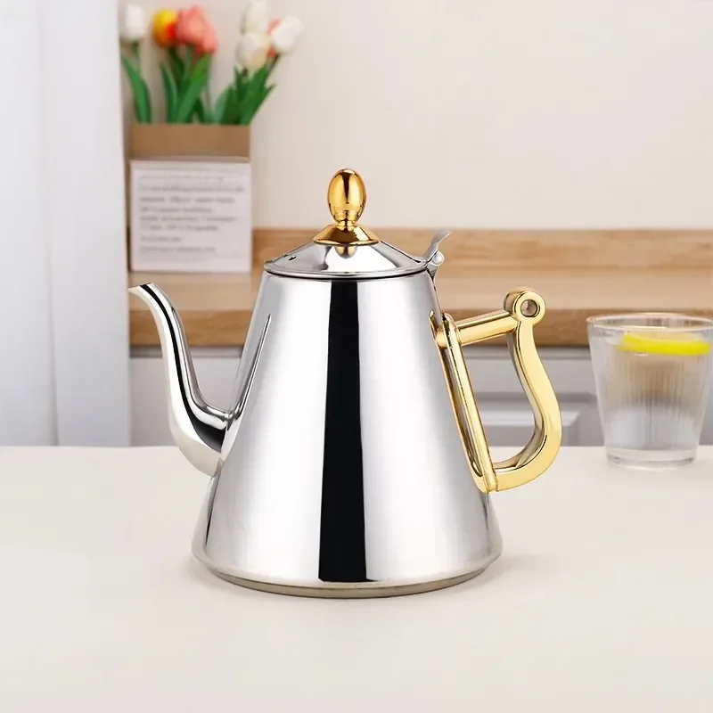 Humanized Handle Mirror Surface Delicate Water Kettle Inner With Tea Filter Induction Cooker Tea Kettle Coffee Pot 1.2L
Humanized Handle Mirror Surface Delicate Water Kettle Inner With Tea Filter Induction Cooker Tea Kettle Coffee Pot 1.2L