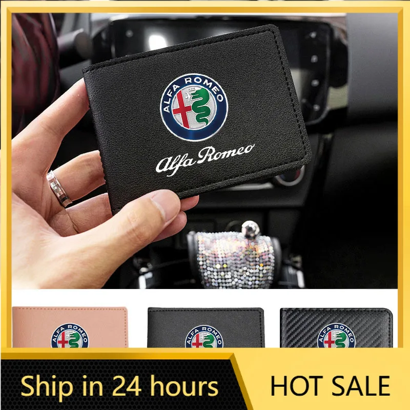 Car Sticker Alfa Romeo Car Purse Driving Wallet Card Holder Driver License Cover For Alfa Romeo STELVIO Giulia 159 Giulietta 147
Car Sticker Alfa Romeo Car Purse Driving Wallet Card Holder Driver License Cover For Alfa Romeo STELVIO Giulia 159 Giulietta 147