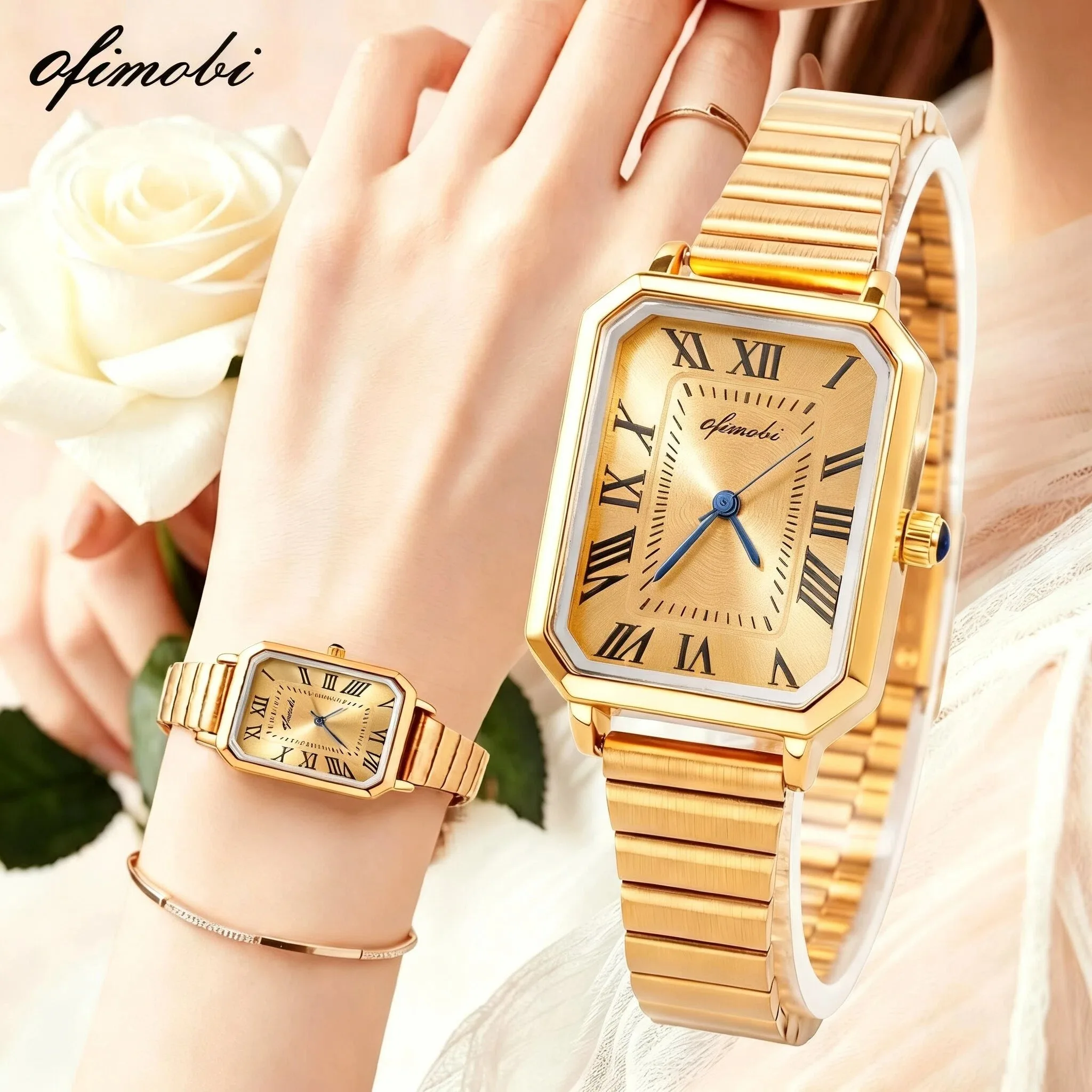 Vintage Elegant Rectangular Women's Quartz Watch 22.5mm Roman Numerals Waterproof Stainless Steel Wristwatch Reloj Mujer
Vintage Elegant Rectangular Women's Quartz Watch 22.5mm Roman Numerals Waterproof Stainless Steel Wristwatch Reloj Mujer
