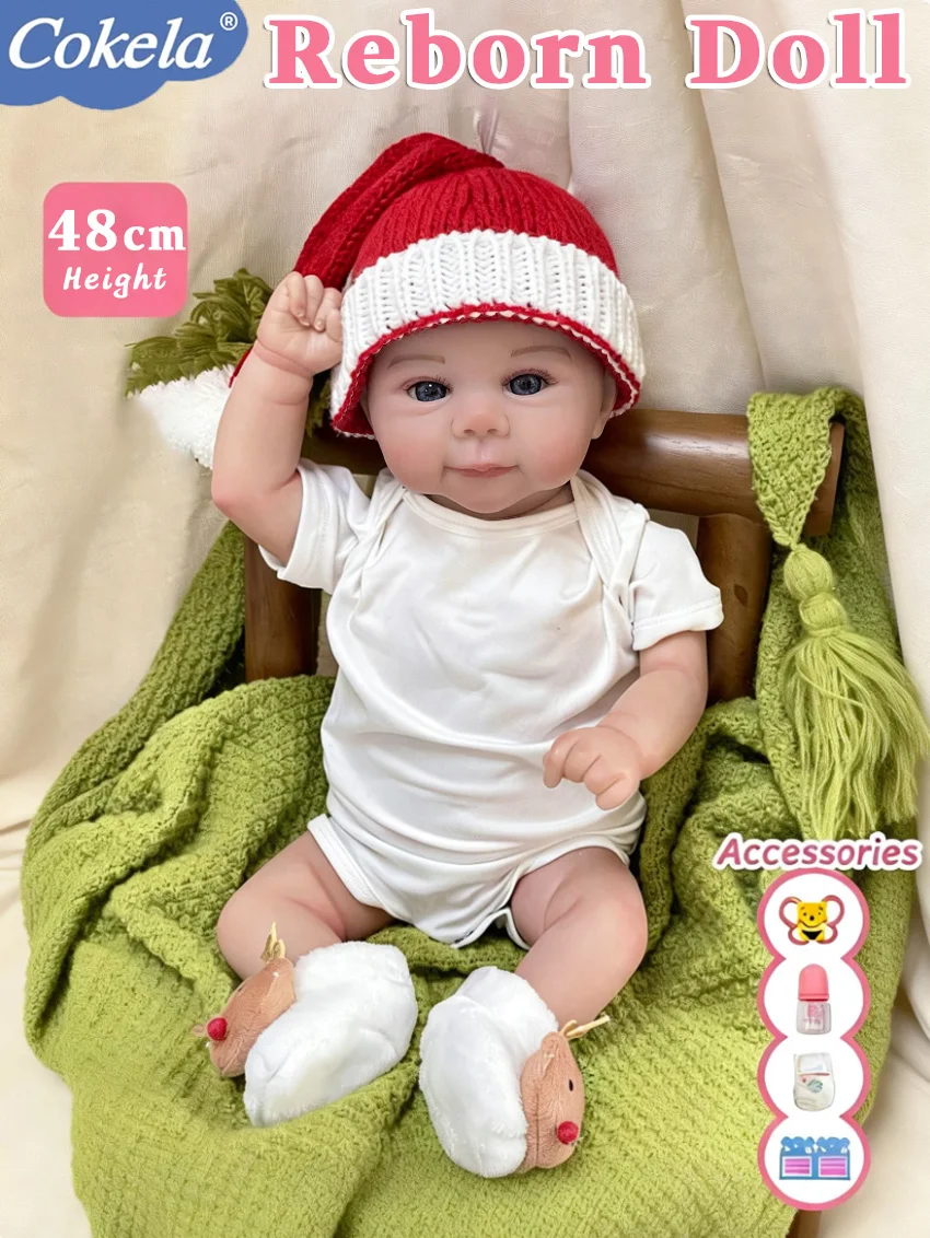 Реалистичная кукла Cokela 19 дюймов/48 см, милая виниловая кукла, настоящая мягкая на ощупь детская игрушка, кукла с ручным рисунком волос, силиконовая кукла Reborn Baby
Реалистичная кукла Cokela 19 дюймов/48 см, милая виниловая кукла, настоящая мягкая на ощупь детская игрушка, кукла с ручным рисунком волос, силиконовая кукла Reborn Baby