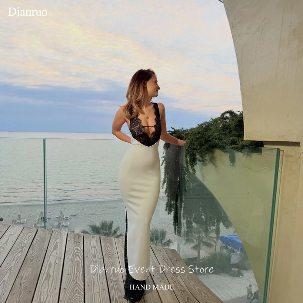 Dianruo Black Floral Lace Evening Dress Sexy V Neck Vestidos De Fiesta Elegantes Bodycon Mermaid Robes Bal De Promo Customized
Dianruo Black Floral Lace Evening Dress Sexy V Neck Vestidos De Fiesta Elegantes Bodycon Mermaid Robes Bal De Promo Customized