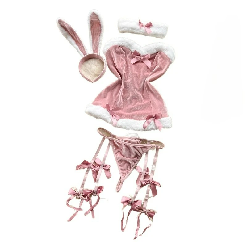 Sweet Red Bunny Lingerie Underwear Set Women Sexy Soft Plush Cute Bowknot Sweet Nightgowns Christmas Rabbit Cosplay Costumes New
Sweet Red Bunny Lingerie Underwear Set Women Sexy Soft Plush Cute Bowknot Sweet Nightgowns Christmas Rabbit Cosplay Costumes New