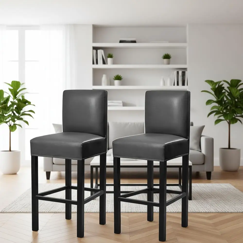 Набор из 4 эластичных водонепроницаемых чехлов для барных стульев из ПУ с спинками, съемные чехлы для стульев для барных стоек, эластичные ленты в комплекте
Набор из 4 эластичных водонепроницаемых чехлов для барных стульев из ПУ с спинками, съемные чехлы для стульев для барных стоек, эластичные ленты в комплекте