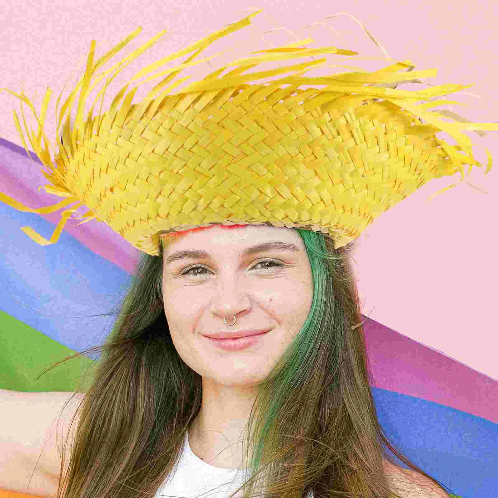 2 Pcs Straw Hat Umbrella Hats for Adults Beach Themed Party Favors Women Decorations Women's
2 Pcs Straw Hat Umbrella Hats for Adults Beach Themed Party Favors Women Decorations Women's