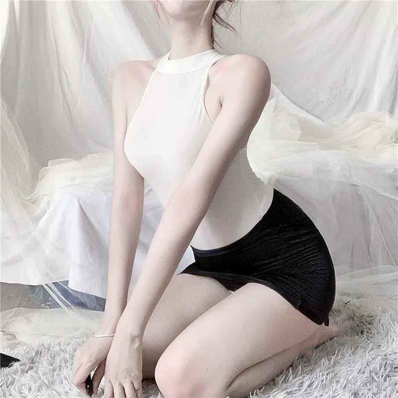 Sexy Perspective Bodysuit with Open Crotch Provocative Secretary Costume Short Skirt
Sexy Perspective Bodysuit with Open Crotch Provocative Secretary Costume Short Skirt