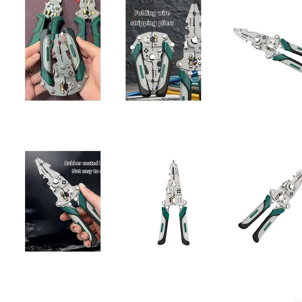 Nonslip Grip Efficient Electric Stripping Plier Suitable for 0.2-6mm² Cables Wire Cutting & Stripping Efficient Handling KXRE
Nonslip Grip Efficient Electric Stripping Plier Suitable for 0.2-6mm² Cables Wire Cutting & Stripping Efficient Handling KXRE