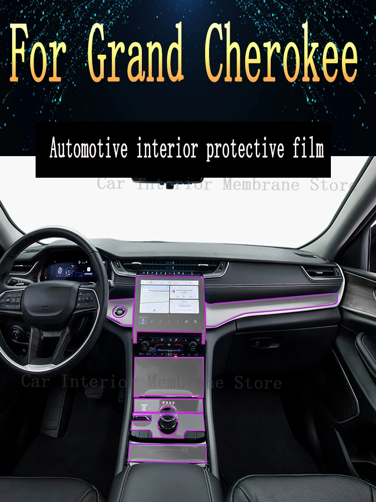TPU Gearbox Panel Film Dashboard Protective Sticker Interior Anti-Scratch Car Film Protect For Grand Cherokee 2021 2022 2023
TPU Gearbox Panel Film Dashboard Protective Sticker Interior Anti-Scratch Car Film Protect For Grand Cherokee 2021 2022 2023