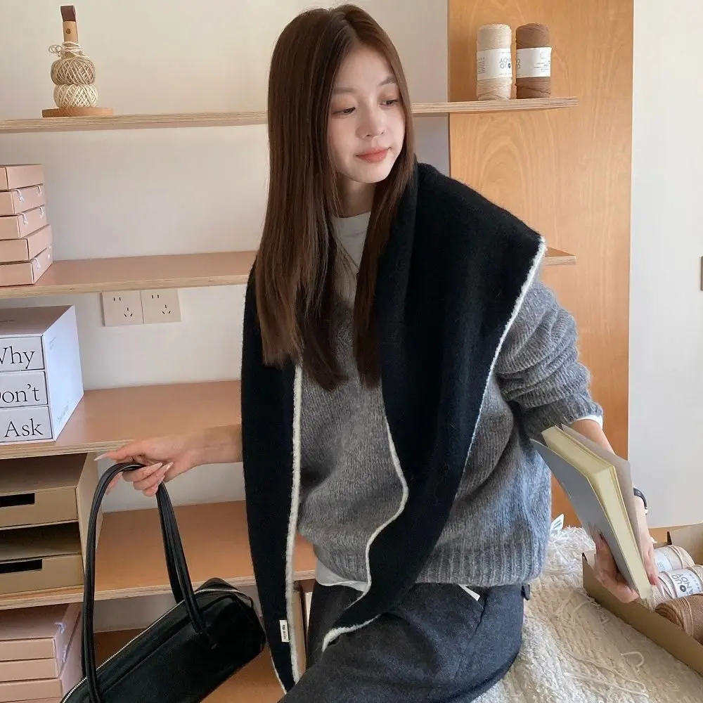 Теплая утолщенная треугольная шаль, большой размер, мягкий шарф, высокое качество, роскошный шарф из смеси шерсти, милый стиль
Теплая утолщенная треугольная шаль, большой размер, мягкий шарф, высокое качество, роскошный шарф из смеси шерсти, милый стиль