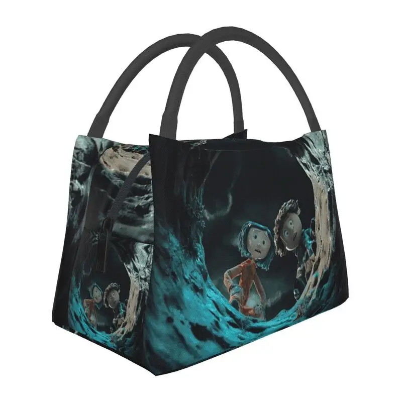 Halloween Horror Animation Movie Coraline Insulated Lunch Tote Bag for Women Resuable Cooler Thermal Bento Box Hospital Office
Halloween Horror Animation Movie Coraline Insulated Lunch Tote Bag for Women Resuable Cooler Thermal Bento Box Hospital Office