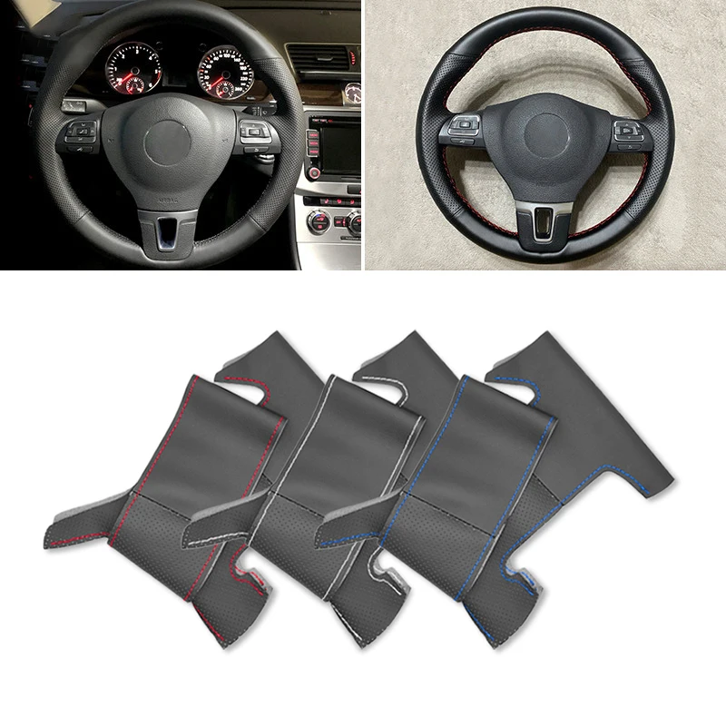 Soft Perforated Leather Cover For VW Golf 2009 Passat B5 Polo For Seat Leon 1999-2015 Hand Sewing Car Steering Wheel Cover Trim
Soft Perforated Leather Cover For VW Golf 2009 Passat B5 Polo For Seat Leon 1999-2015 Hand Sewing Car Steering Wheel Cover Trim