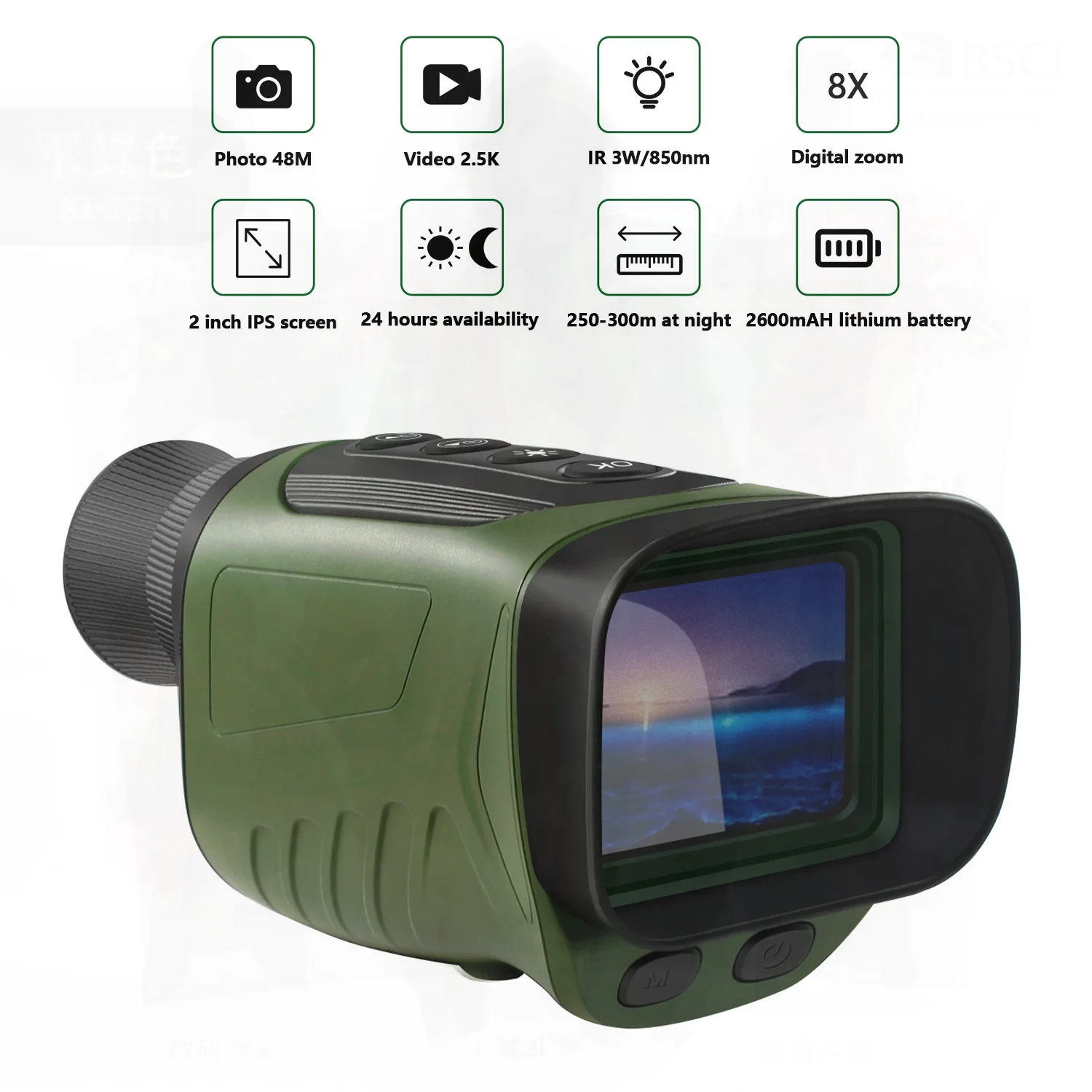 Portable High-Definition Digital Telescope Monocular with Infrared Night Vision 10X Magnification Outdoor Cross-Border Bird
Portable High-Definition Digital Telescope Monocular with Infrared Night Vision 10X Magnification Outdoor Cross-Border Bird