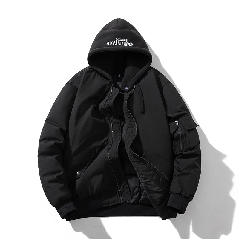 Men's Autumn-Winter Warmth Spider Embroidered Jacket with Detachable Hood Casual Cotton Coat
Men's Autumn-Winter Warmth Spider Embroidered Jacket with Detachable Hood Casual Cotton Coat