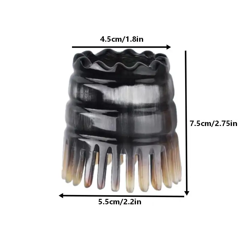Scalp Massager Comb Buffalo Horn Dual Side Fine Tooth Detangler For Hair Growth Styling Acupressure Head Massage Women Men
Scalp Massager Comb Buffalo Horn Dual Side Fine Tooth Detangler For Hair Growth Styling Acupressure Head Massage Women Men