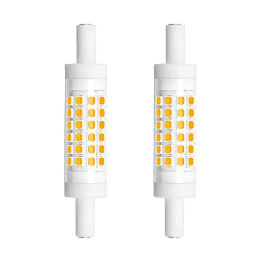 Dimmable 78mm R7S LED Light Bulb - Double Ended J78 T3 R7S LED Floodlight - 5W 45W Halogen Bulb Equivalent 3000K for Floor Lamp
Dimmable 78mm R7S LED Light Bulb - Double Ended J78 T3 R7S LED Floodlight - 5W 45W Halogen Bulb Equivalent 3000K for Floor Lamp